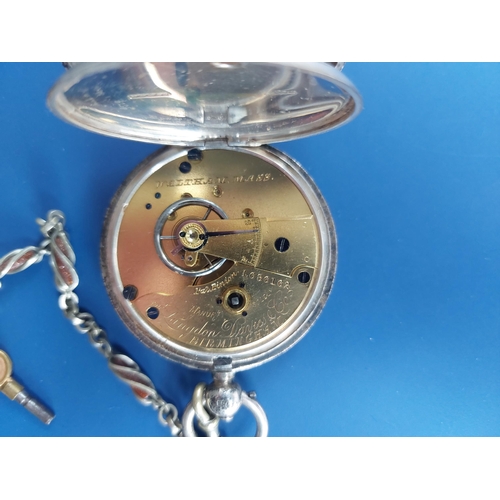 116 - A silver cased 'Tempometer' pocket watch by Langdon, Davies & Co., Birmingham, case diameter 52mm, t... 