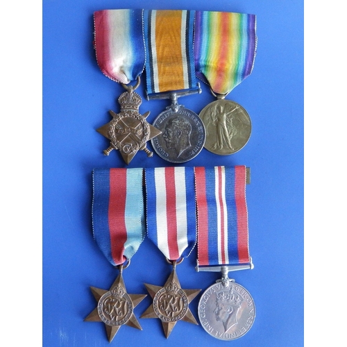 90a - A WWI medal trio awarded to G 1012 Cpl. C. May, The Queen's R. together with a WWII medal trio award... 