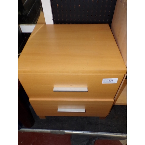 126 - 2 DRAWER CABINET