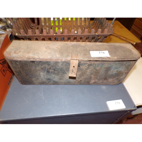 178 - OLD TRACTOR TOOL BOX