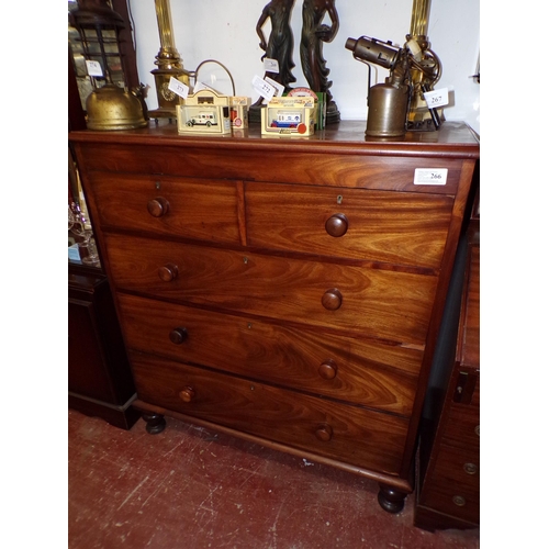 266 - 19th C. MAHOGANY 2 OVER 3 C.O.D.