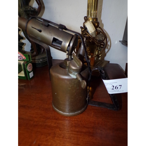 267 - BRASS BLOW LAMP