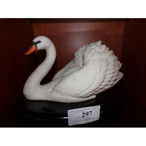 297 - FRANKLIN MINT SWAN ORNAMENT