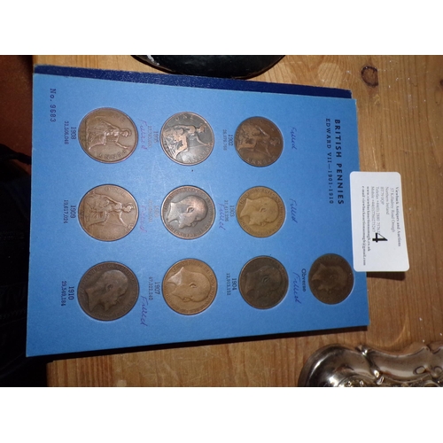 4 - COLLECTION OF EDWARD VII PENNIES