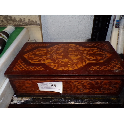 59 - CARVED WOODEN BOX