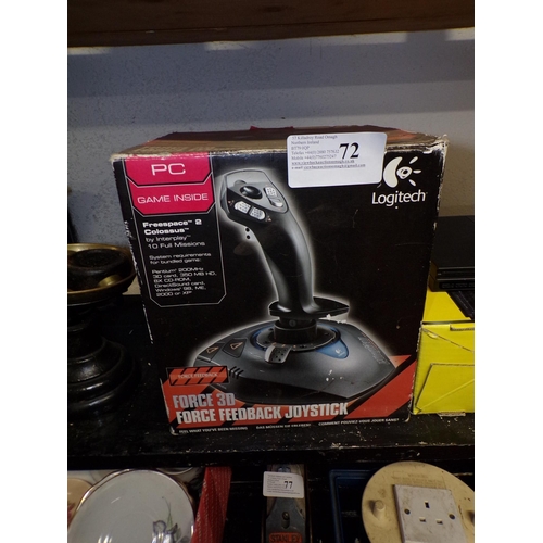 72 - LOGITECH JOYSTICK (BOXED)*