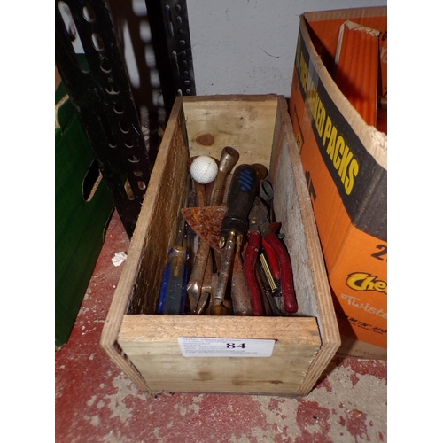 84 - BOX TOOLS - SPANNERS ETC.