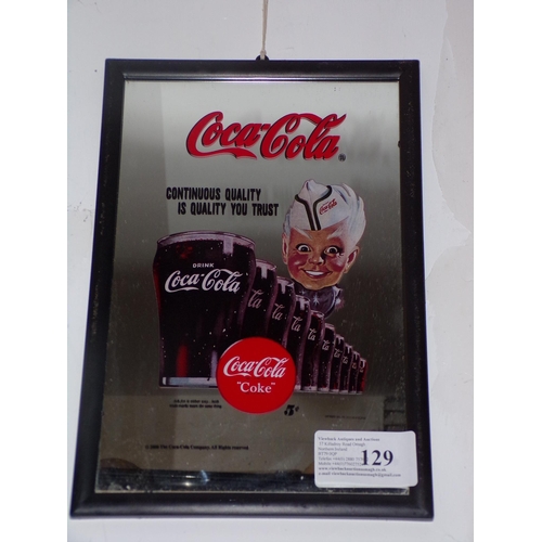 129 - COCA COLA MIRROR ADVERT No.2