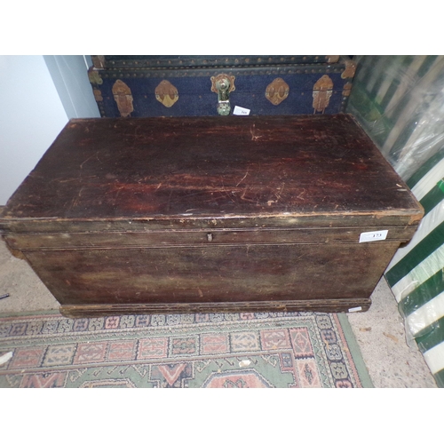 173 - LATE VICTORIAN PINE TRUNK