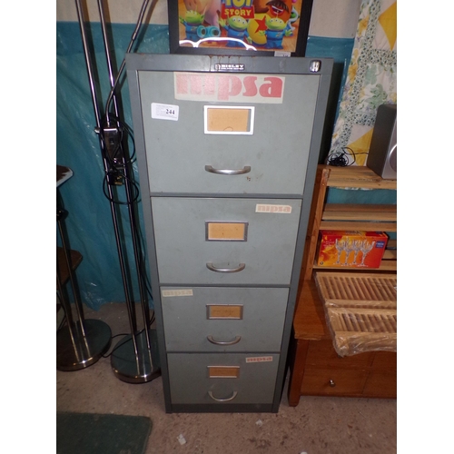 244 - STEEL FILING CABINET