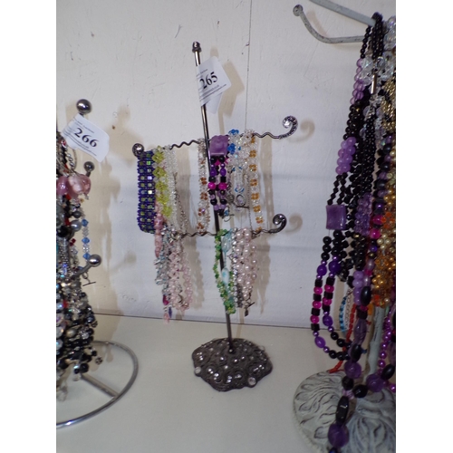 265 - COSTUME JEWELLERY ON STAND 2