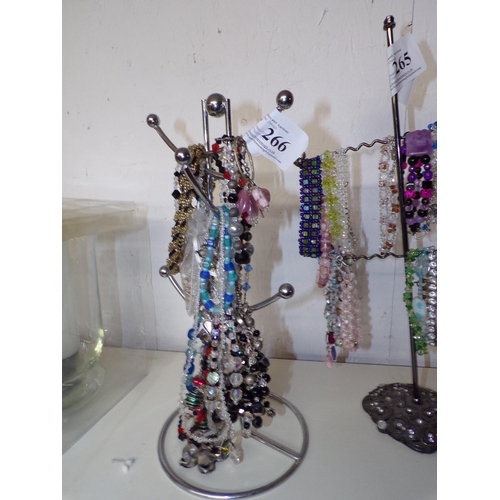 266 - COSTUME JEWELLERY ON STAND 3