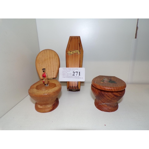 271 - WOODEN SUPRISE ORNAMENTS