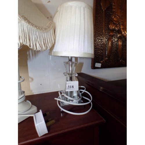 318 - ART DECO FORM TABLE LAMP*