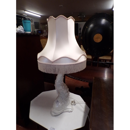 334 - DOLPHIN TABLE LAMP*