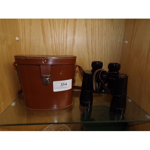 354 - BINOCULARS WITH CASE