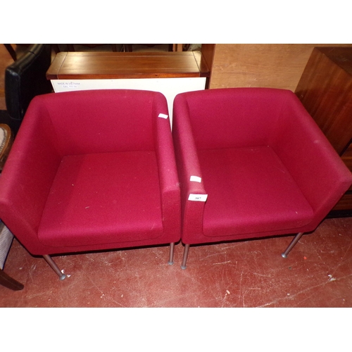 387 - PAIR OF MCM BOSS DESIGN CHAIRS