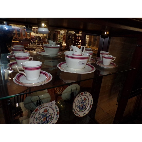 412 - LATE VICTORIAN TEA SET