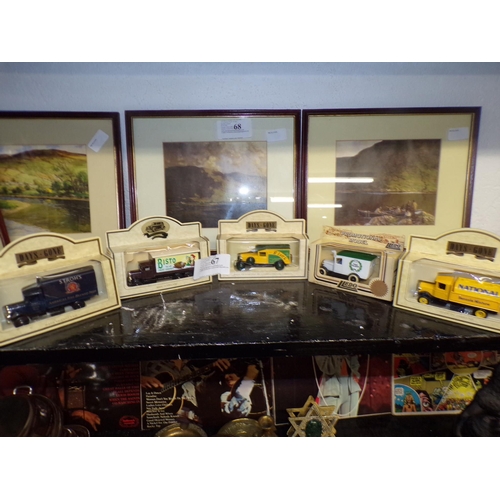 67 - 5 BOXED MODEL CARS