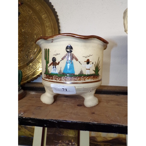 71 - MEXICAN POTTERY PLANTER