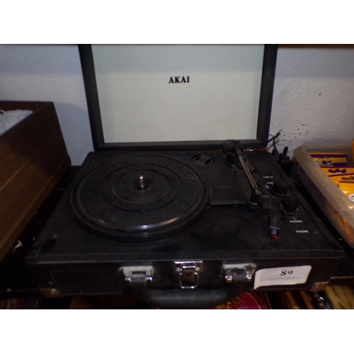 89 - AKAI PORTABLE RECORD PLAYER*