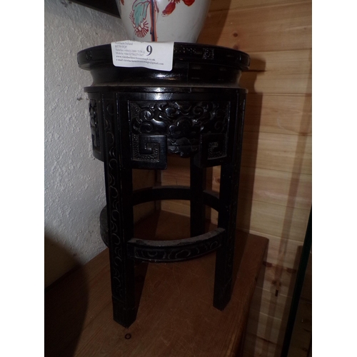 9 - EBONISED CHINESE PLANTSTAND