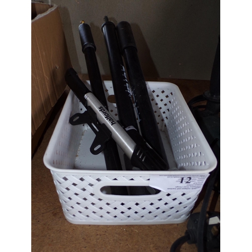 12 - BOX - BICYCLE PUMPS