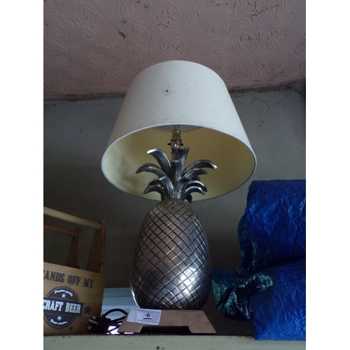 6 - PINEAPPLE TABLE LAMP*