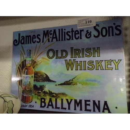 110 - OLD IRISH WHISKEY ADVERT