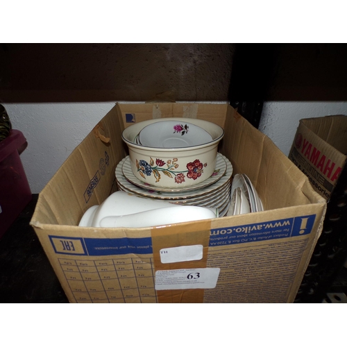 63 - BOX - DINNER PLATES ETC.