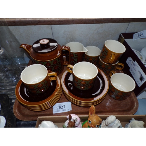 527 - TRAY - M.C.M. HORNSEY BRONTE PATTERN TEA SET