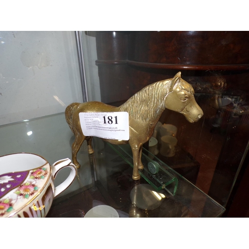 181 - BRASS PIEBALD PONY