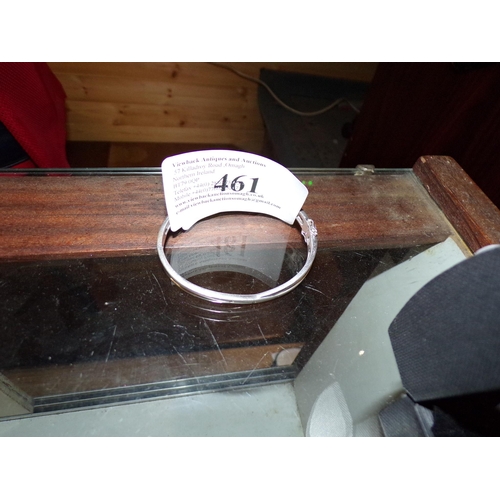 461 - STERLING SILVER BANGLE