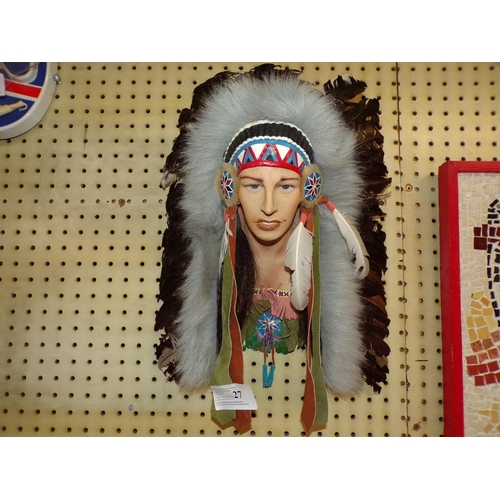 27 - CHIEFTAIN'S HEAD WALL HANGING