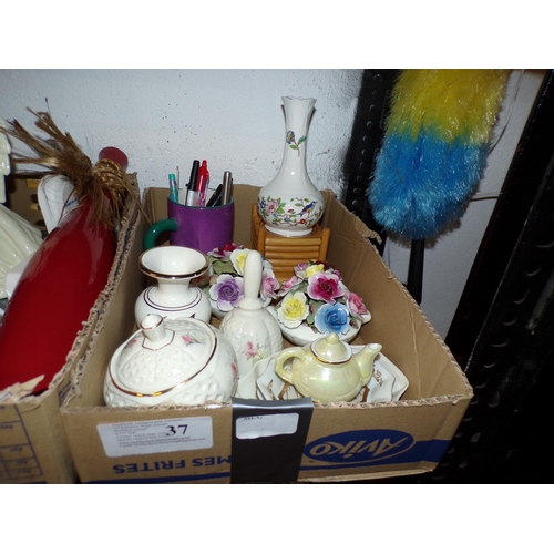 37 - BOX - AYNSLEY, DONEGAL CHINA ETC.