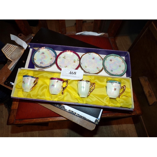 468 - ADAM GOD COLLECTION COFFEE CUPS & SAUCERS