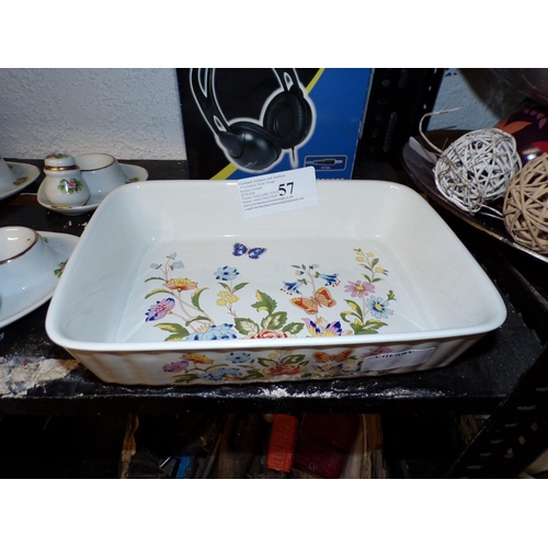 57 - AYNSLEY PIE DISH