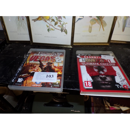 103 - 2 PS3 GAMES