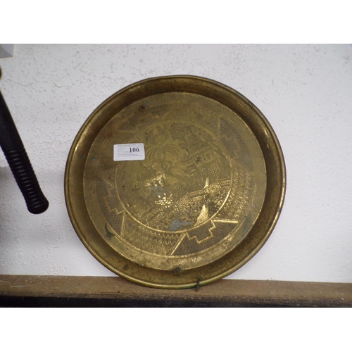 106 - BRASS TRAY