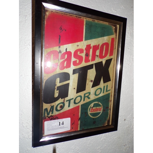 14 - CASTROL GTX MOTOR OIL ADVERT.