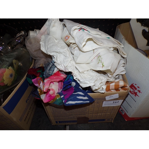 161 - BOX - ASSORTED LINENS