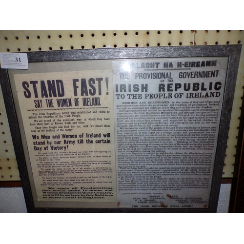 31 - REPUBLICAN PROCLAMATION