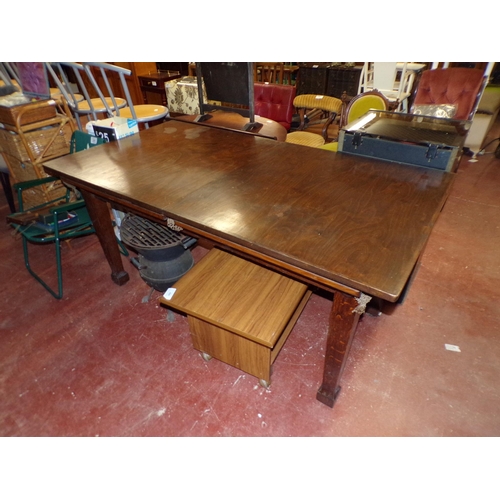 467 - 1920's BILLIARD/DINING TABLE WITH ALL ACCESSORIES