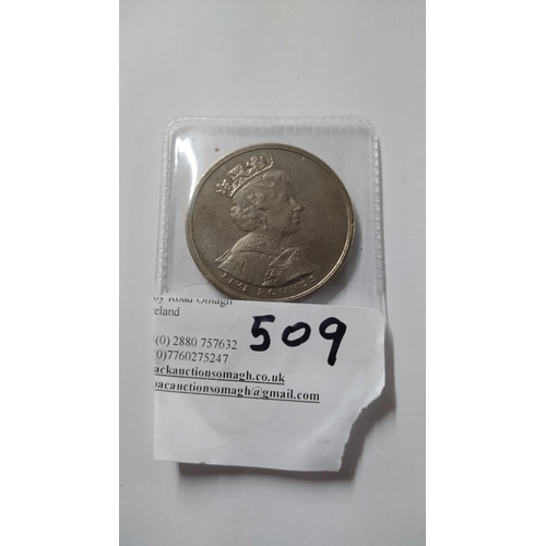 509 - ER11 £5 COIN 2002