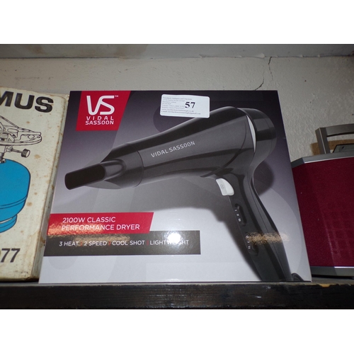 57 - VIDAL SASSOON HAIR DRYER*