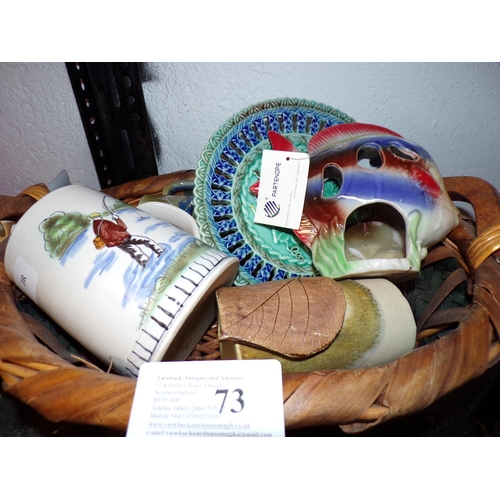 73 - BASKET - CERAMICS