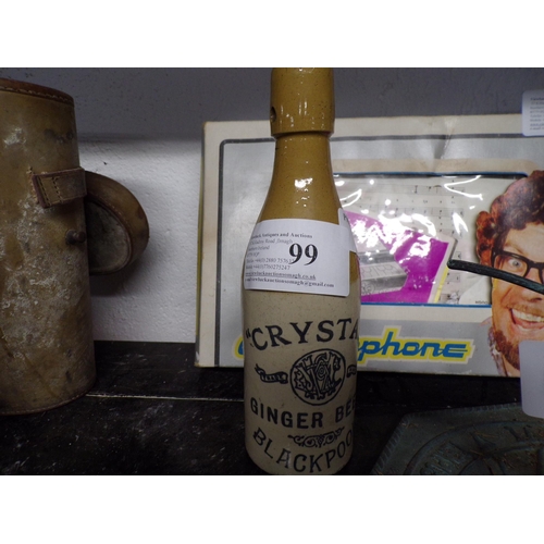 99 - CROCKERY  BLACKPOOL GINGER BEER BOTTLE