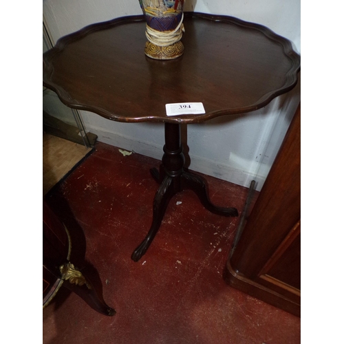 394 - SCALLOPED EDGE TRIPOD TABLE