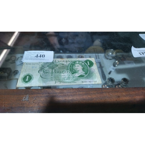 440 - OLD BANK OF ENGLAND £1 NOTE