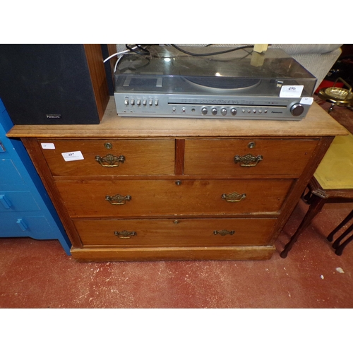 497 - EDWARDIAN CHEST OF DRAWERS